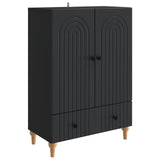 Sideboard with Drawer Black 66 x 34.5 x 95 cm Engineered Wood 894206