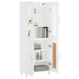 Highboard White 69.5x34x180 cm Engineered Wood 3198329