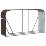 Log Holder Brown 180x45x100 cm Galvanised Steel 364574
