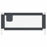 Toddler Safety Bed Rail Dark Grey 190x25 cm Fabric 10232
