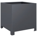 Garden Planters 2 pcs Anthracite 40x40x40 cm Steel 851204