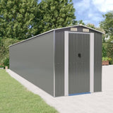 Garden Shed Light Grey 192x1021x223 cm Galvanised Steel 3147448