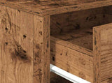 Bedside Cabinets 2 pcs with Drawer Old Wood 40x34x50 cm 858782