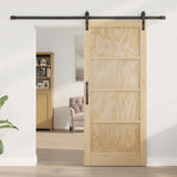 Sliding Door Natural 86 x 198.5 cm Solid Pine Wood 3445447