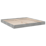 Bed Frame without Mattress Concrete Grey 180x200 cm Super King 842003