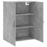 Wall Mounted Cabinet Concrete Grey 69.5x34x90 cm Engineered Wood 834982