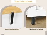 Sideboard Storage Cabinet, Modern Kitchen Cupboard with Double Doors and Drawers for Dining Room, T3398P329845
