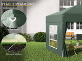 2 x 2 m Garden Pop Up Gazebo, Wedding Party Tent Marquee, Water Resistant Awning Canopy with T3398P310353