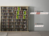 16-Compartment Media Shelf - Nature Wood Finish T3398P343162