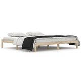 Bed Frame without Mattress Solid Wood Pine 200x200cm 810385
