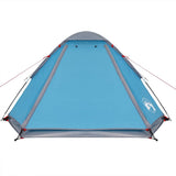 Camping Tent Dome 4-Person Blue Waterproof 94770