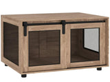 Dog Crate Furniture with Sliding Door for Medium Dogs, Brown T3398P349636