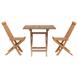 Garden Dining Set 3 pcs Brown Solid Acacia Wood 3385963