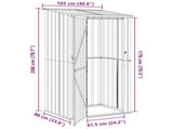 Garden Sheds Anthracite 103 x 86 x 200 cm Metal 42011295