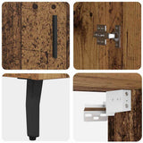 Highboard 2 pcs Old Wood Engineered Wood and Glass 3415690
