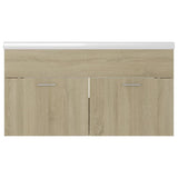 Sink Cabinet with Built-in Basin Sonoma Oak Engineered Wood 3070841