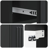 Wall-Mounted Bedside Cabinet 2 pcs Black 33 x 34.5 x 20 cm 897918