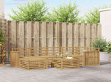 Outdoor Sofa Set 7 pcs White Polyester 3392149