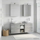 Bathroom Cabinet Set 5 pcs Grey Sonoma Engineered Wood 3406676