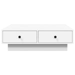 ZNTS Coffee Table White 90x90x28 cm Engineered Wood 848087