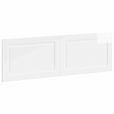 Wall-Mounted Headboard UTRECHT High Gloss White Engineered Wood 897829