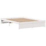 Bed Frame with Headboard without Mattress White 150x200 cm King Size 3305998