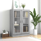 Vitrine Cabinet Grey Sonoma 82,5x30,5x115 cm Engineered Wood 815619