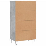 Highboard Concrete Grey 60x36x110 cm Engineered Wood 831488