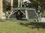 Family Tent Cabin 6-Person Green Waterproof 4009566