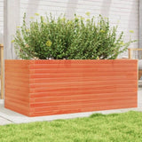 Garden Planter Wax Brown 110x60x46 cm Solid Wood Pine 3282461