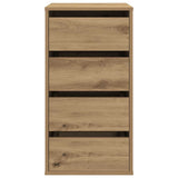 Corner Chest of Drawers Artisian Oak 40x41x76 cm Engineered Wood 852869