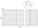 Gabion with 5 mm Wire and 10x10 cm Mesh 1050x30x150 cm 3465159