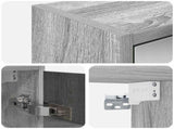 Bathroom Mirror Cabinet Grey Sonoma 63.5 x 16 x 62.5 cm 889164