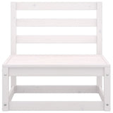4 Piece Garden Lounge Set White Solid Wood Pine 3075380