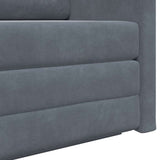 Sofa Bed Dark Grey 124 x 204 x 61 cm Velvet 4106703