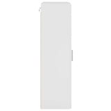 Wooden Cabinet with Storage High Gloss White 50 x 29 x 100 cm 880225