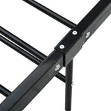 Bed Frame without Mattress Black Metal 120x200 cm 284690