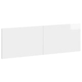 Wall-Mounted Headboard BREDA High Gloss White Engineered Wood 897609