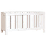 Garden Storage Box White 108x42.5x54 cm Solid Wood Pine 823830