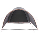 Tunnel Tent with Roof Grey and Orange 370 x 275 x 210 cm 42028679