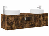 Bathroom Cabinet Set 3 pcs Smoked Oak 49.5 x 44.5 x 65.5 cm 3405742