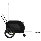 Pet Bike Trailer Black Oxford Fabric and Iron 94031
