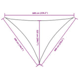 Sunshade Sail Oxford Fabric Triangular 5x6x6 m Terracotta 135401