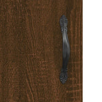 Highboard Brown Oak 69.5x34x180 cm Engineered Wood 3189444