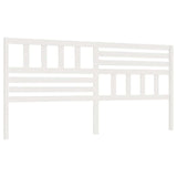 Bed Headboard White 186x4x100 cm Solid Wood Pine 814160