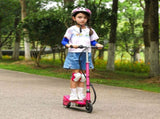 Foldable Electric Kids Scooter, Ride-on for Ages 7-14 Years, Pink T3398P349434