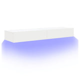 TV Cabinets with LED Lights 2 pcs White 60x35x15.5 cm 842887