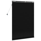 Venetian Blind Black 120 x 160 cm 35 mm Solid Paulownia Wood 42015495