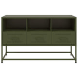 TV Cabinet Olive Green 100.5x39x60.5 cm Steel 846546