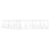 Outdoor Dog Kennel Silver 8x12x2 m Galvanised Steel 3190465
